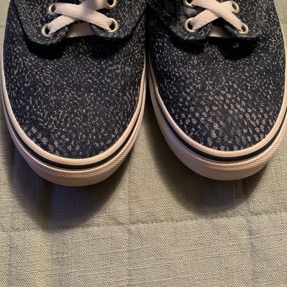 Vans Authentic Navy Blue Snake Skin Women’s Sneakers - Picture 5 of 12